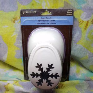Jumbo Snowflake Lever Punch 3"